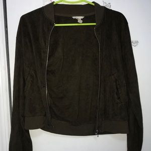 Green Velvet Bomber